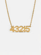 Race DNA - Personalised Race Time Necklace in gold