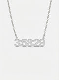 Race DNA - Personalised Race Time Necklace in silver