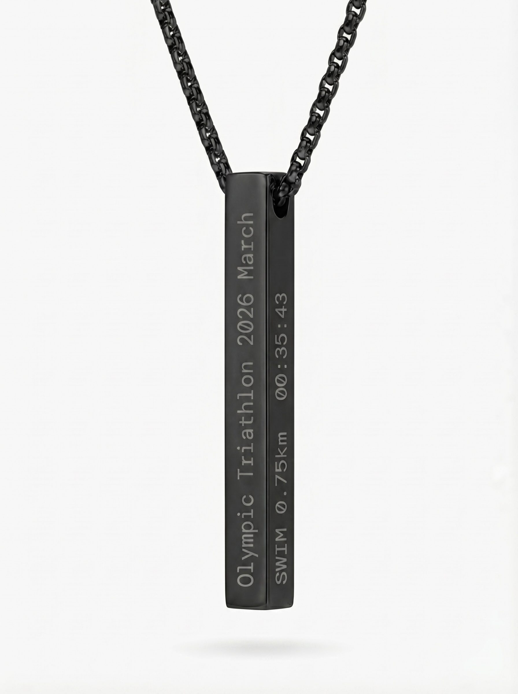 Triathlon Record Necklace