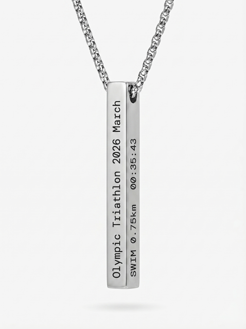 Triathlon Record Necklace