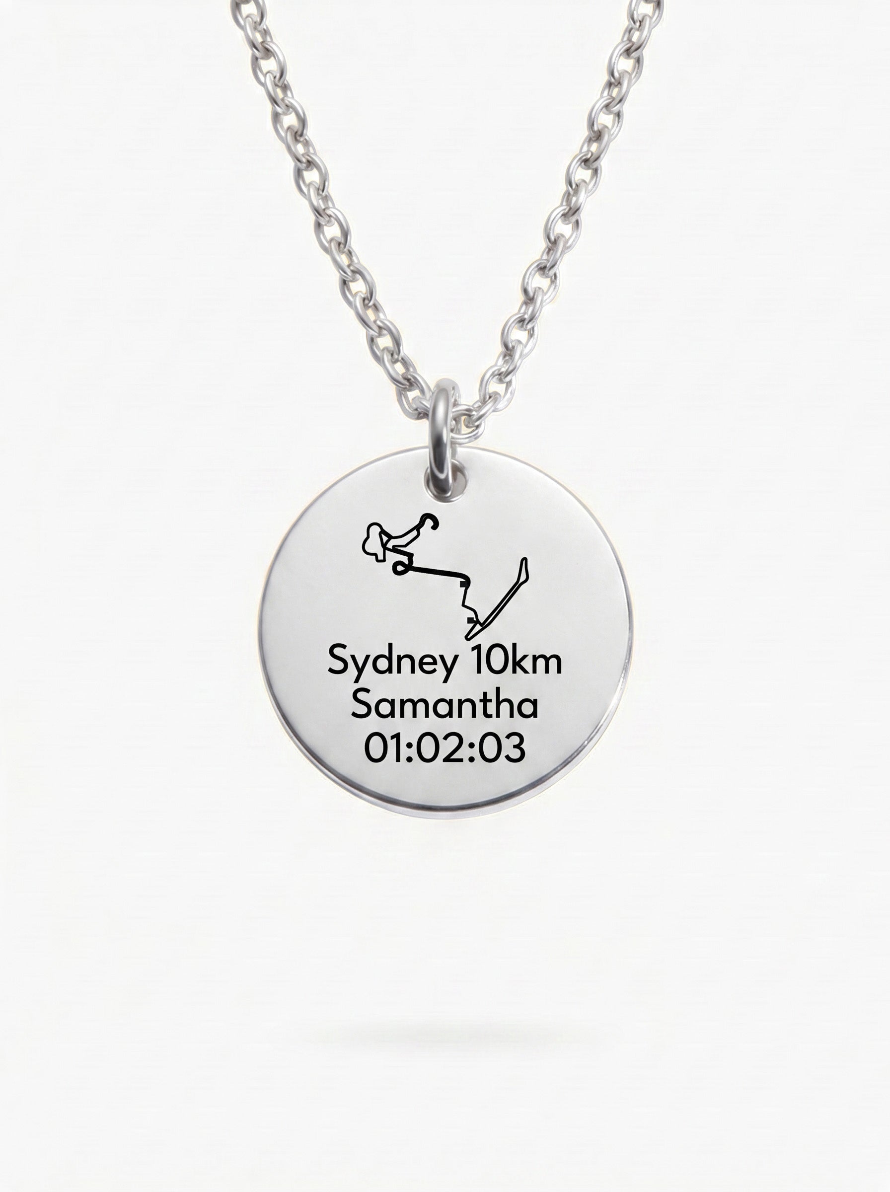 Sydney Half Marathon / 10k Course Map Necklace
